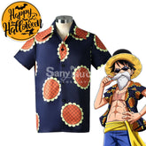 【In Stock】Anime One Piece Cosplay Luffy Sunflower Shirt Costume Costumes